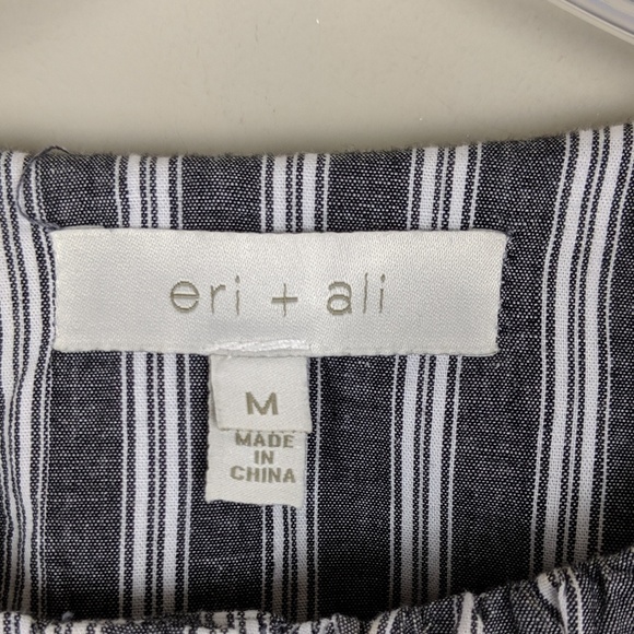 Eli + Ali | Anthro Striped Puff Sleeve Top - H2 - Picture 4 of 6